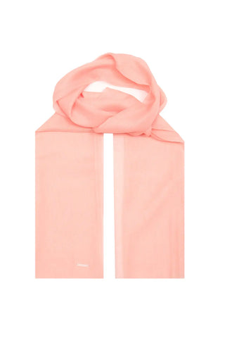 Pudra Jas İpekli Tek Renk Şal Silk and Cashmere