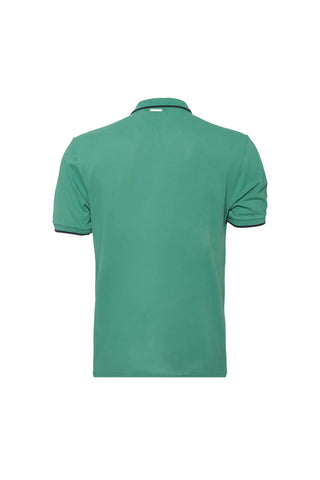 Yeşil Steve Erkek Çizgi Detaylı Kısa Kol Polo Tişört Silk and Cashmere