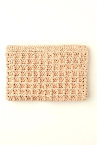 Açk Pembe & More Nina Dokulu El Çanta 20x30 cm Silk and Cashmere