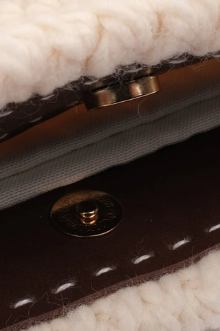 Ekru Nancy Saf Yün Kadn Çanta Silk and Cashmere