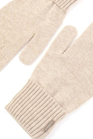 Kum Beji Kamir Yün Basic Ribana Erkek Eldiven Silk and Cashmere