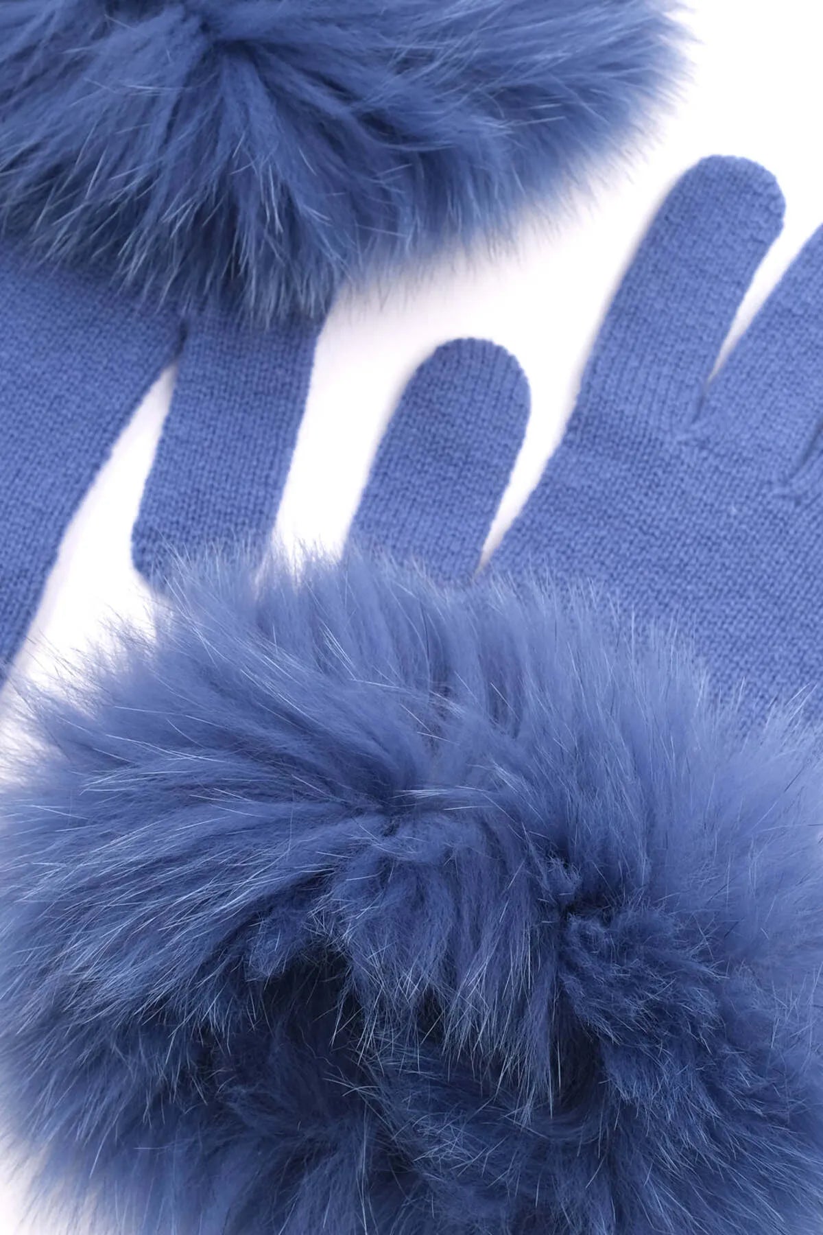 Mavi Rachel Yün Kaşmir Eldiven