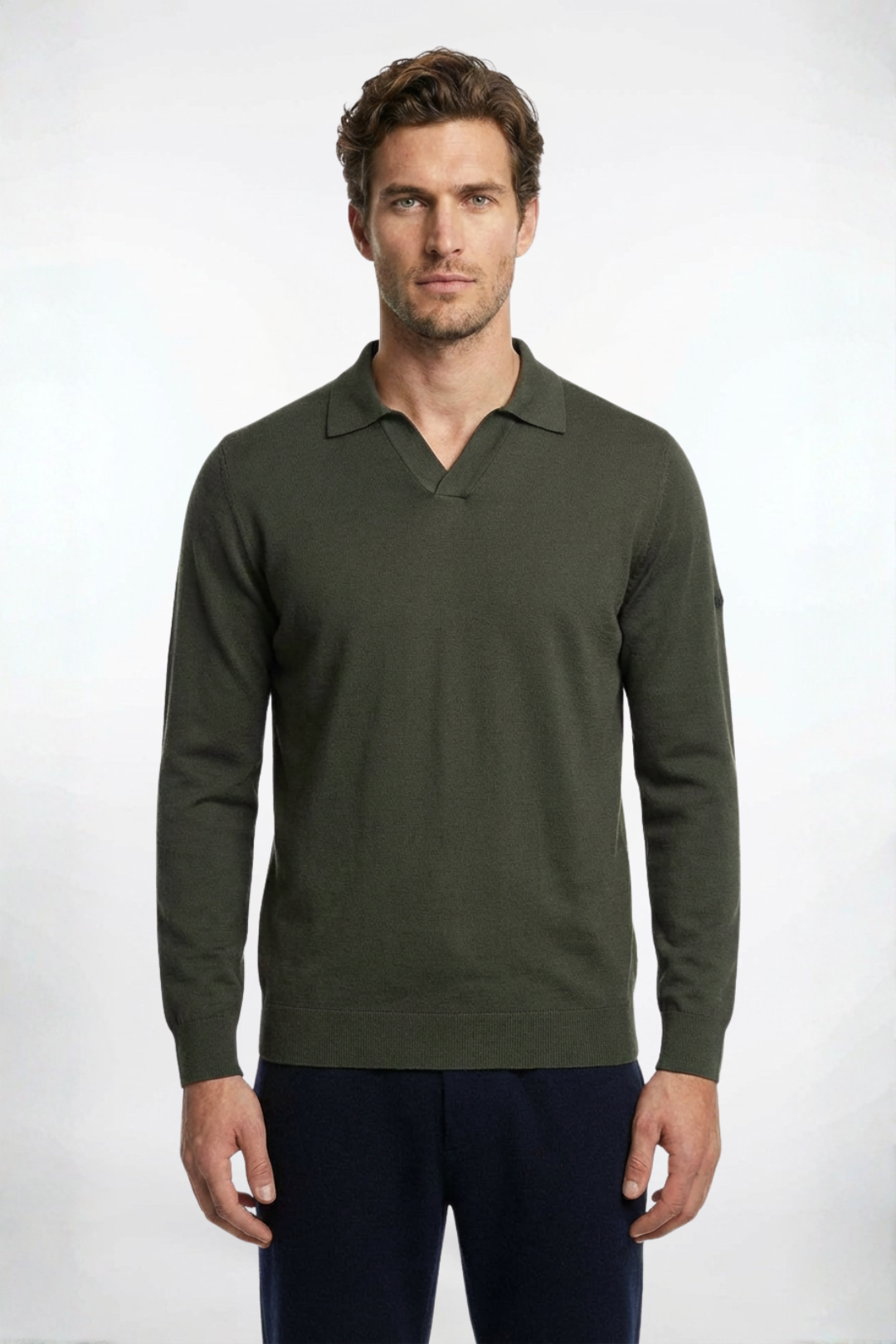 Haki Paul İpek Kaşmir Polo