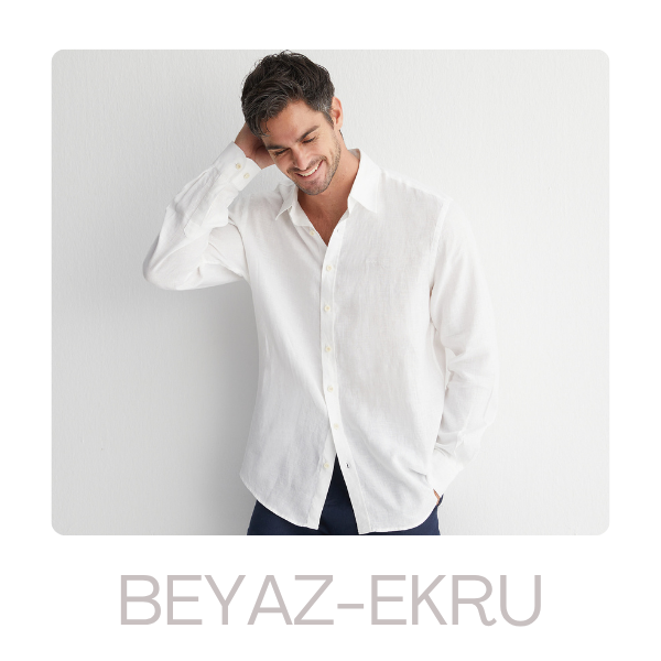 Erkek Beyaz - Ekru