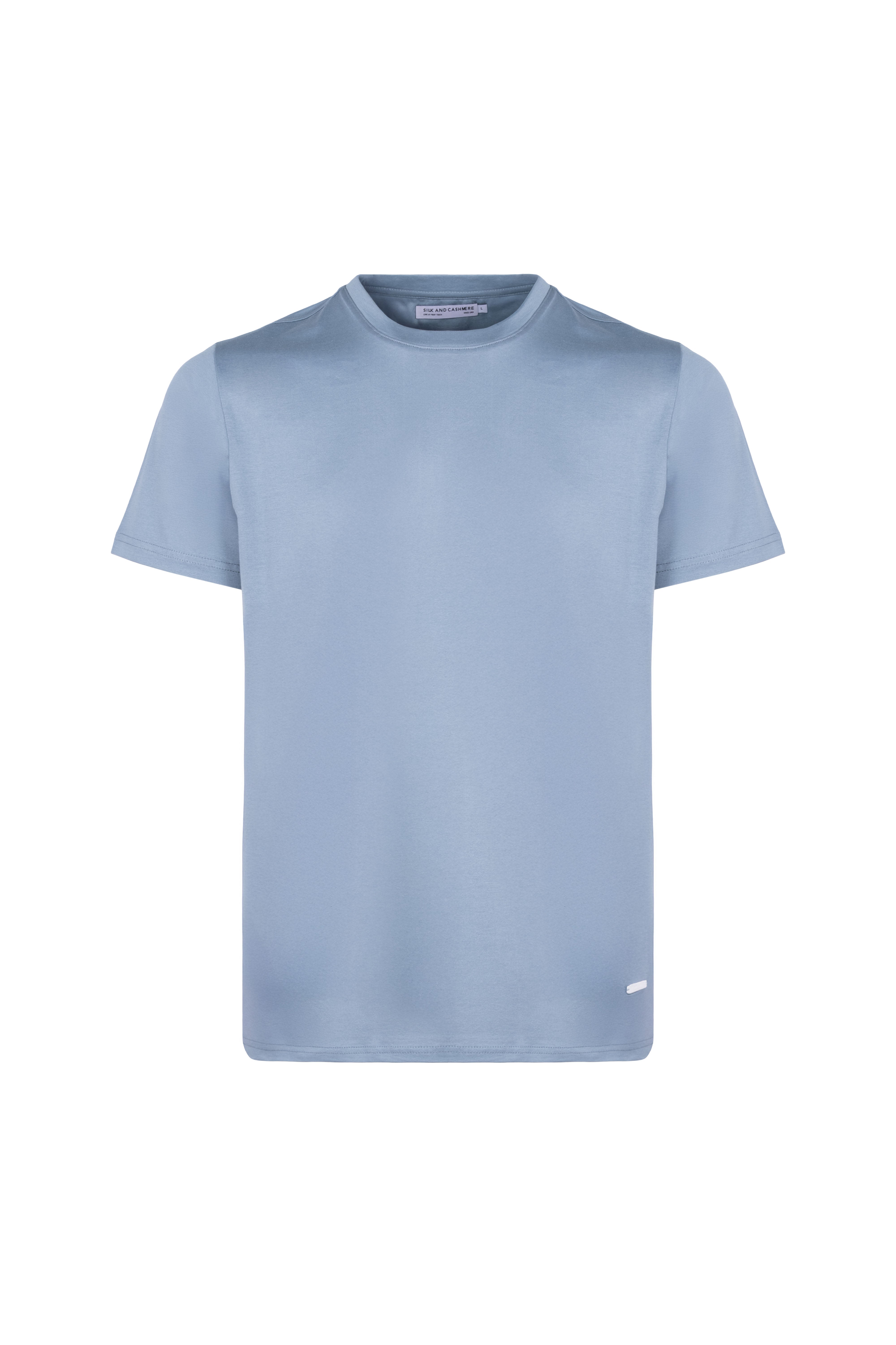 Açık Mavi Kevin Bisiklet Yaka T-Shirt