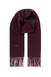 Bordo Patrick Saf Kaşmir Atkı 35x170 cm