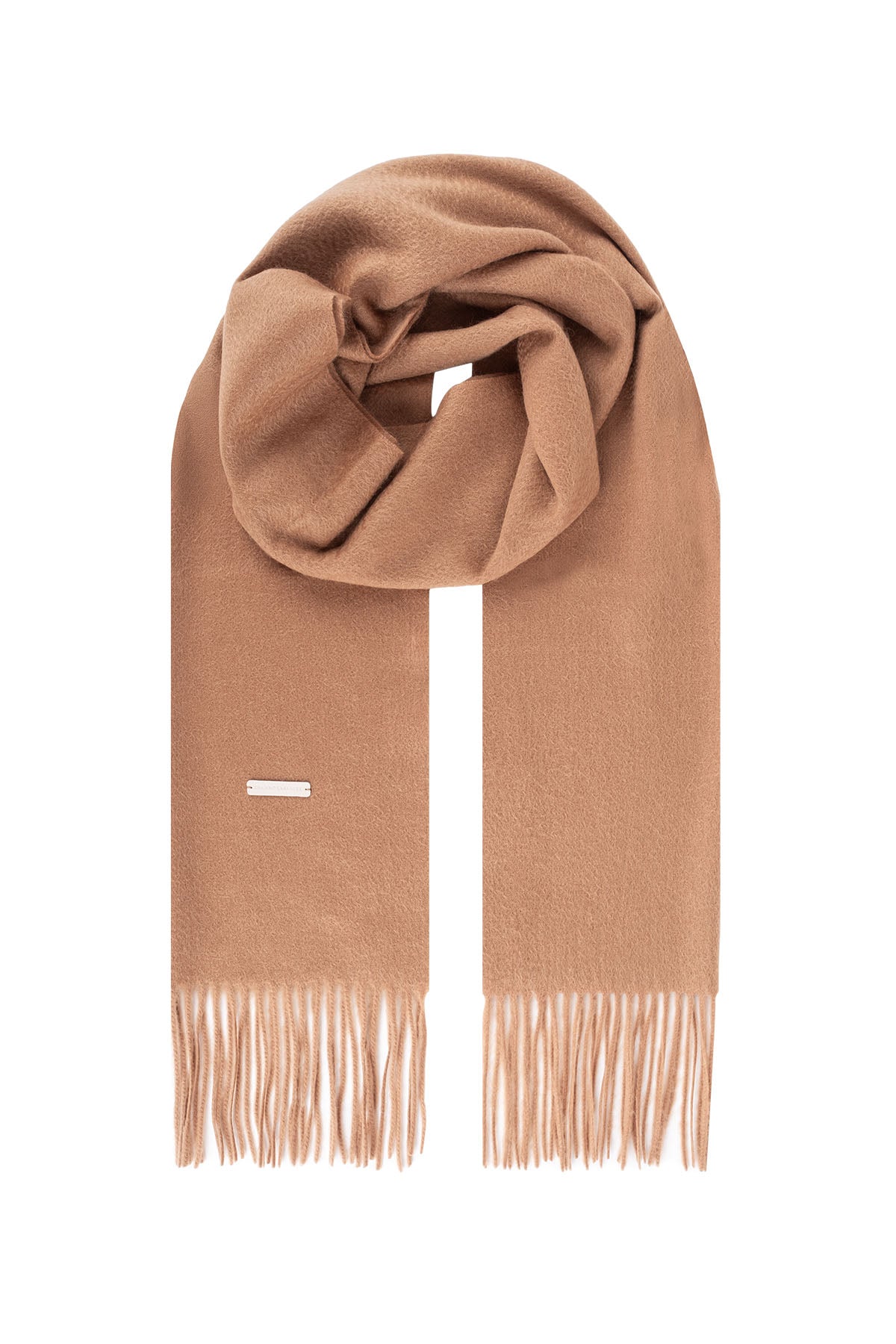 Camel Patrick Saf Kaşmir Atkı 35x170 cm