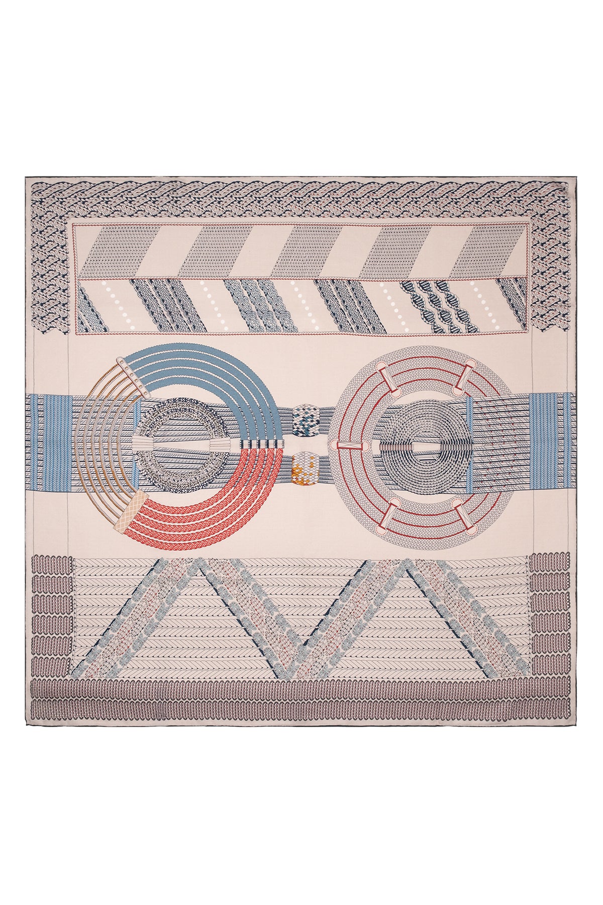 Koyu Yeşil Linda Saf Kaşmir Baskılı Eşarp 140x 140 cm