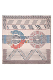 Koyu Yeşil Linda Saf Kaşmir Baskılı Eşarp 140x 140 cm