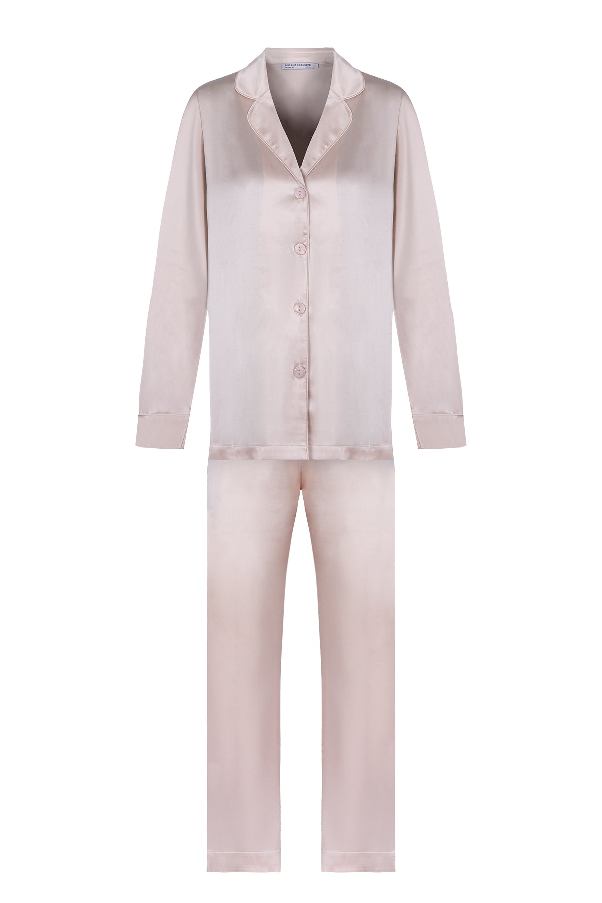 Bej Lindy İpek Pijama Seti