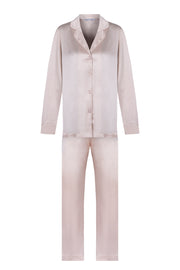 Bej Lindy İpek Pijama Seti