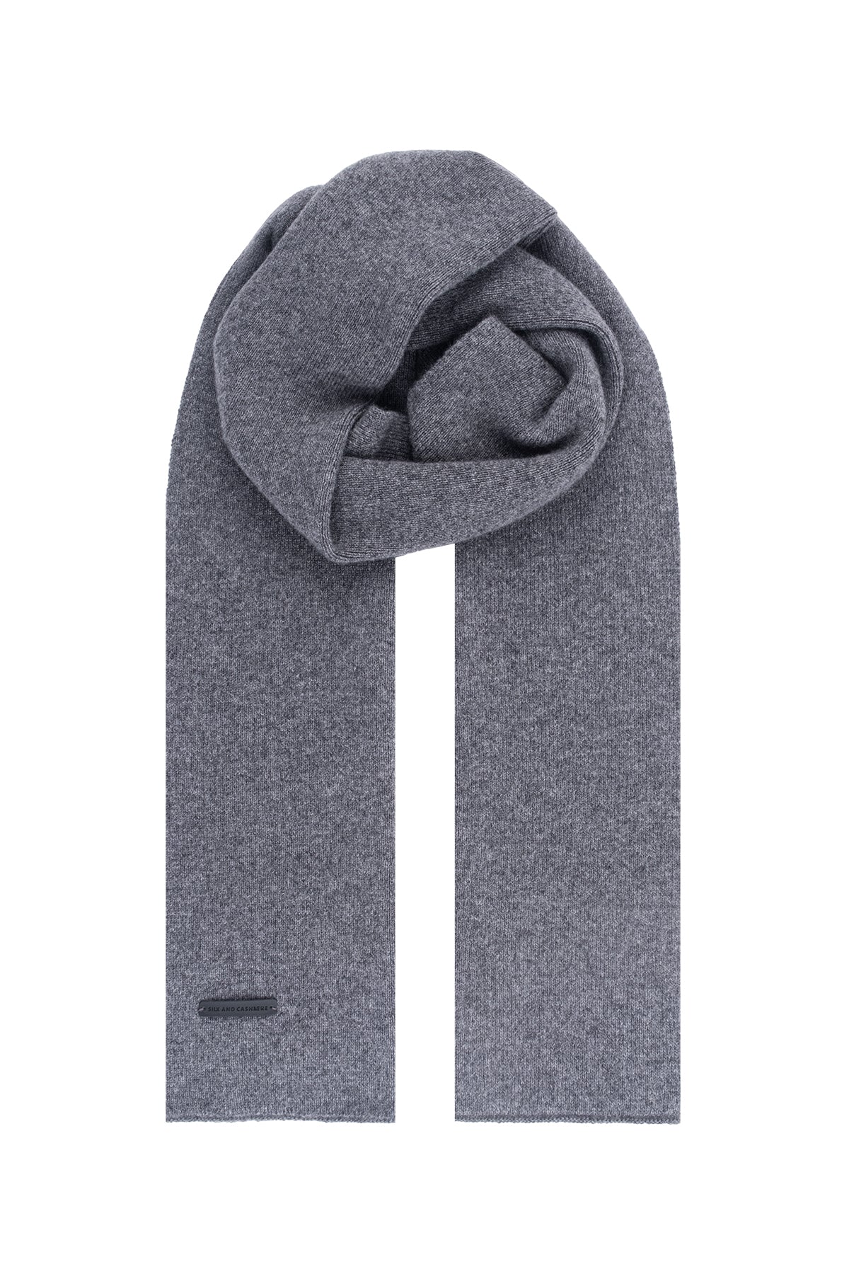 Gri Hannover Saf Kaşmir Atkı 25x170 cm