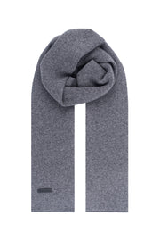 Gri Hannover Saf Kaşmir Atkı 25x170 cm