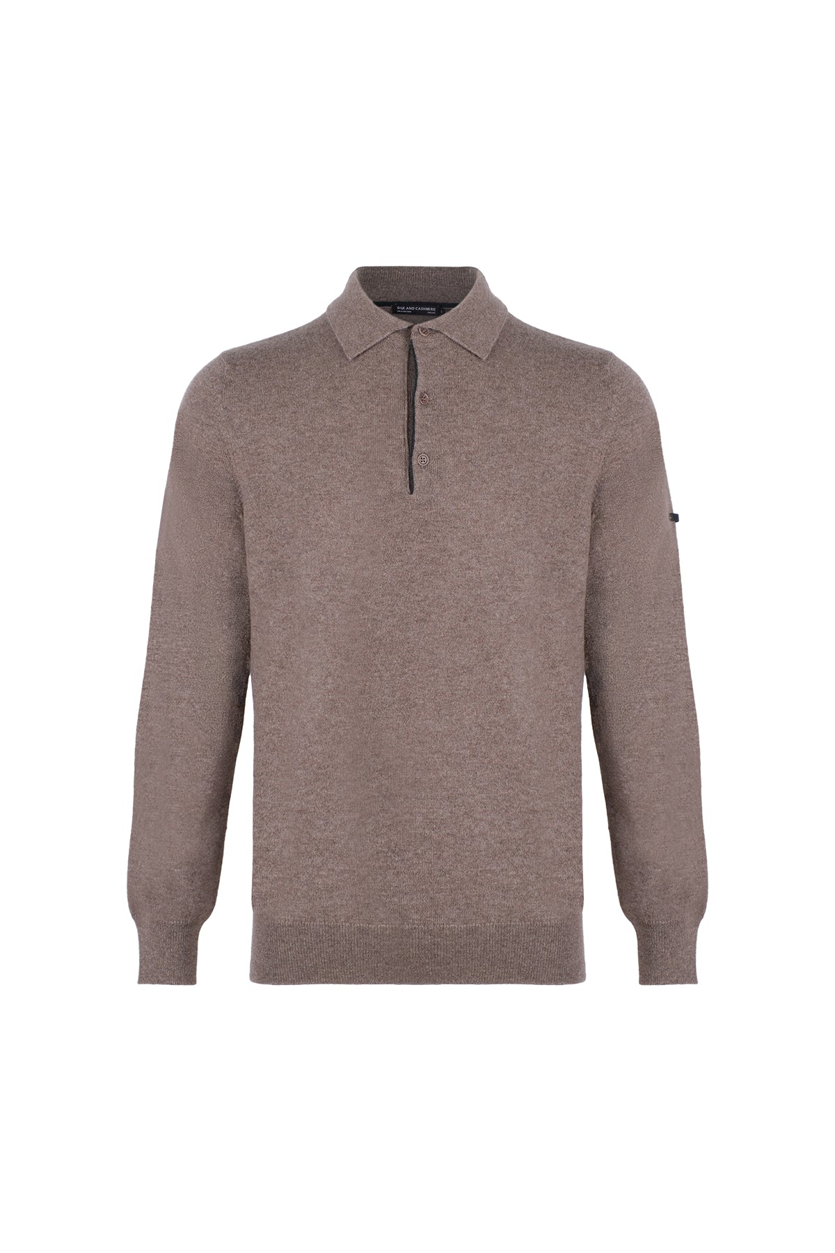 Vizon Saf Kaşmir Polo Kazak
