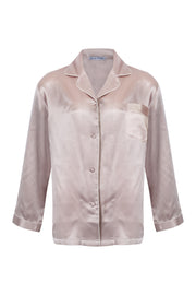 Gri Roma Saf İpek Pijama Takımı