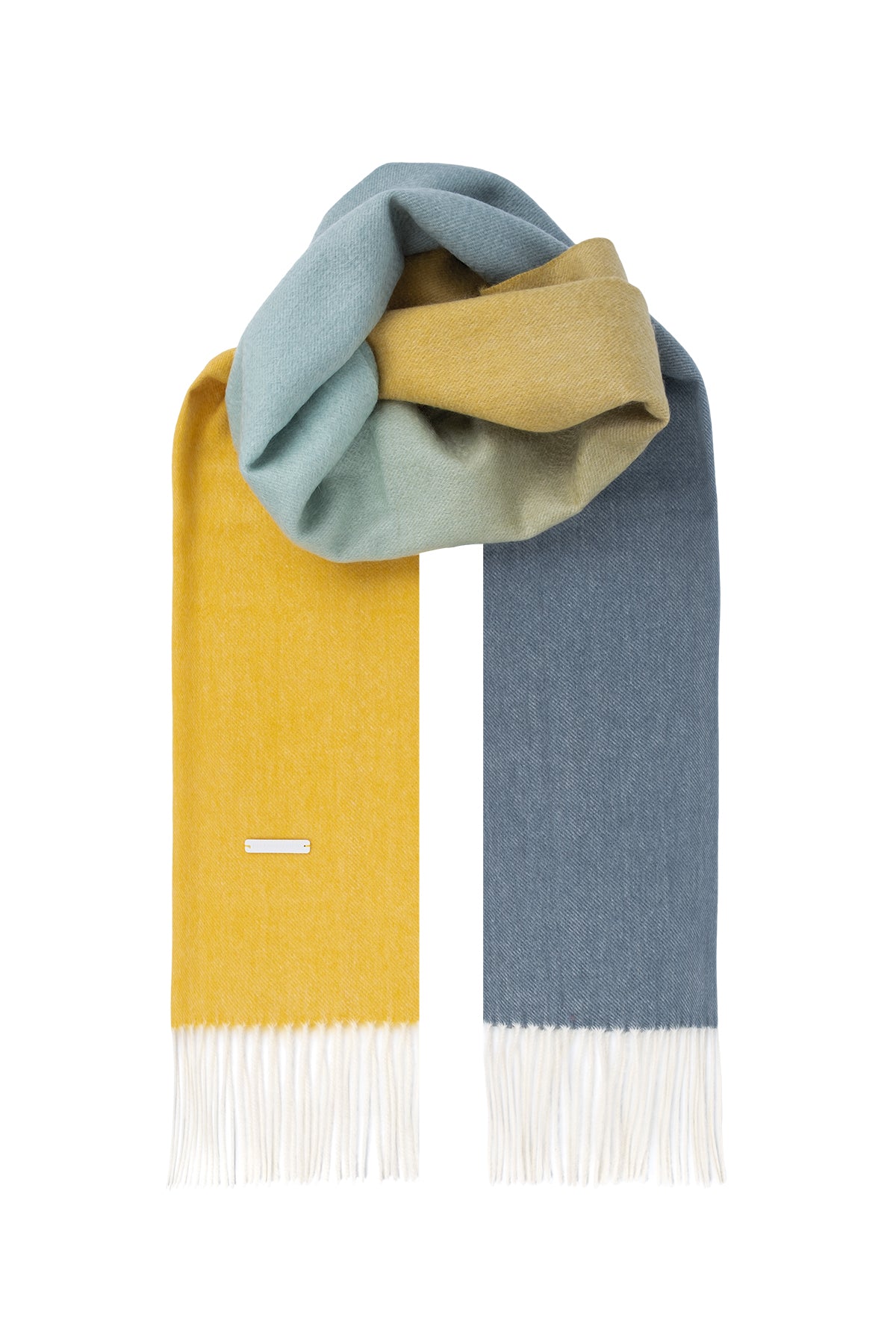 Sarı Patrick Saf Kaşmir Degrade Atkı 170x35 cm