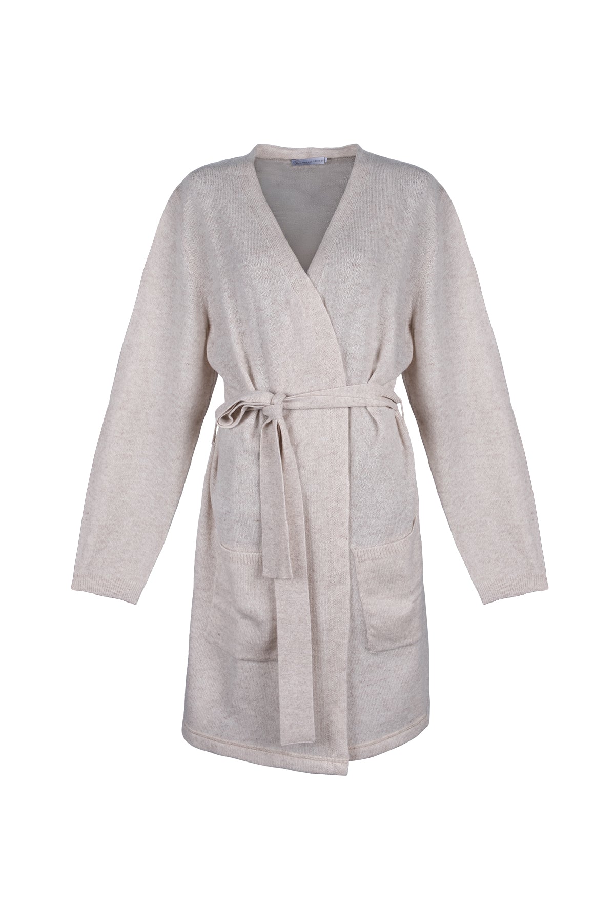 Kum Beji Lilly Saf Kaşmir Uzun Hırka