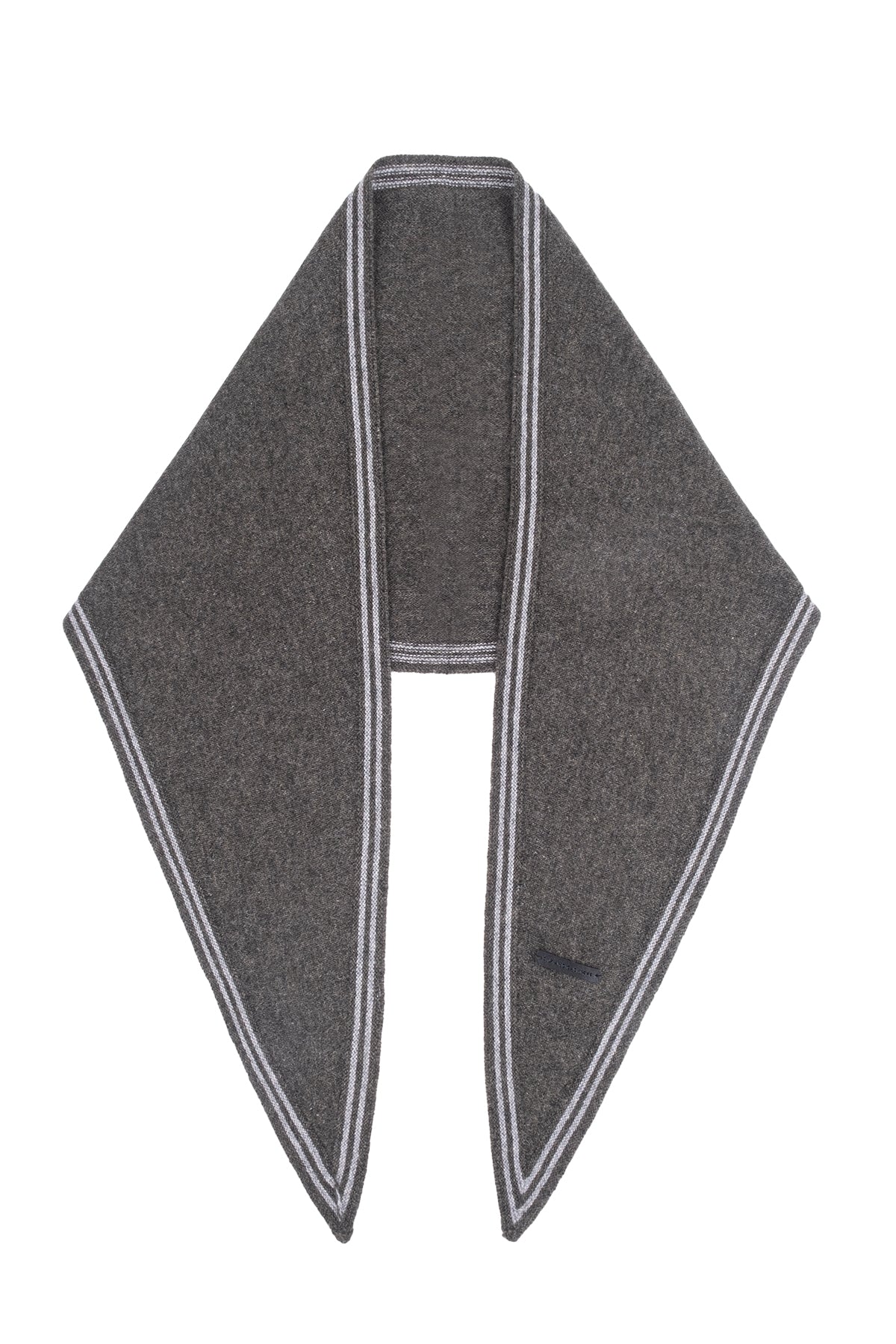 Haki Mini Saf Kaşmir Bandana 30x125 cm