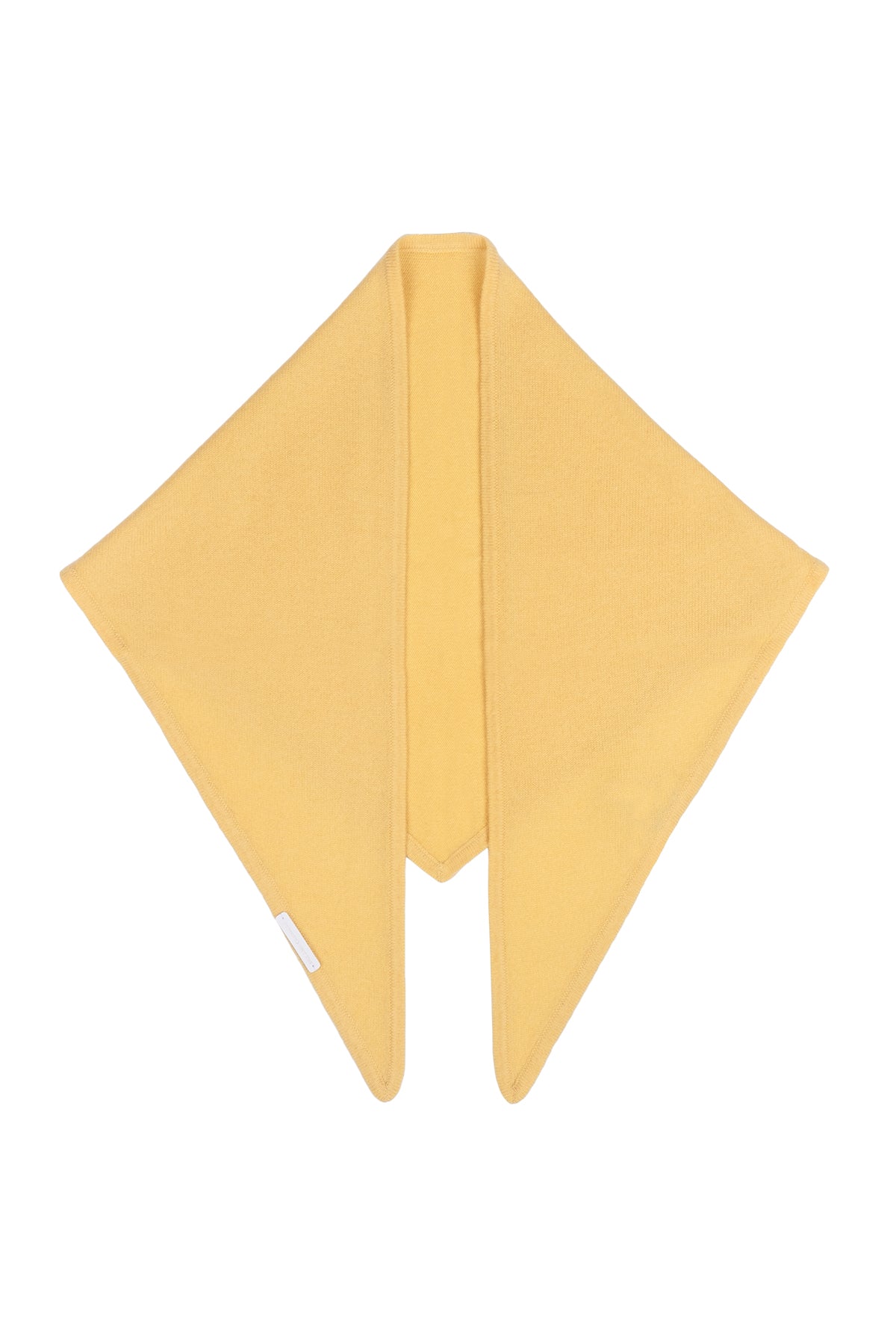 Sarı Rose Saf Kaşmir Fular Bandana 115x45x45 cm