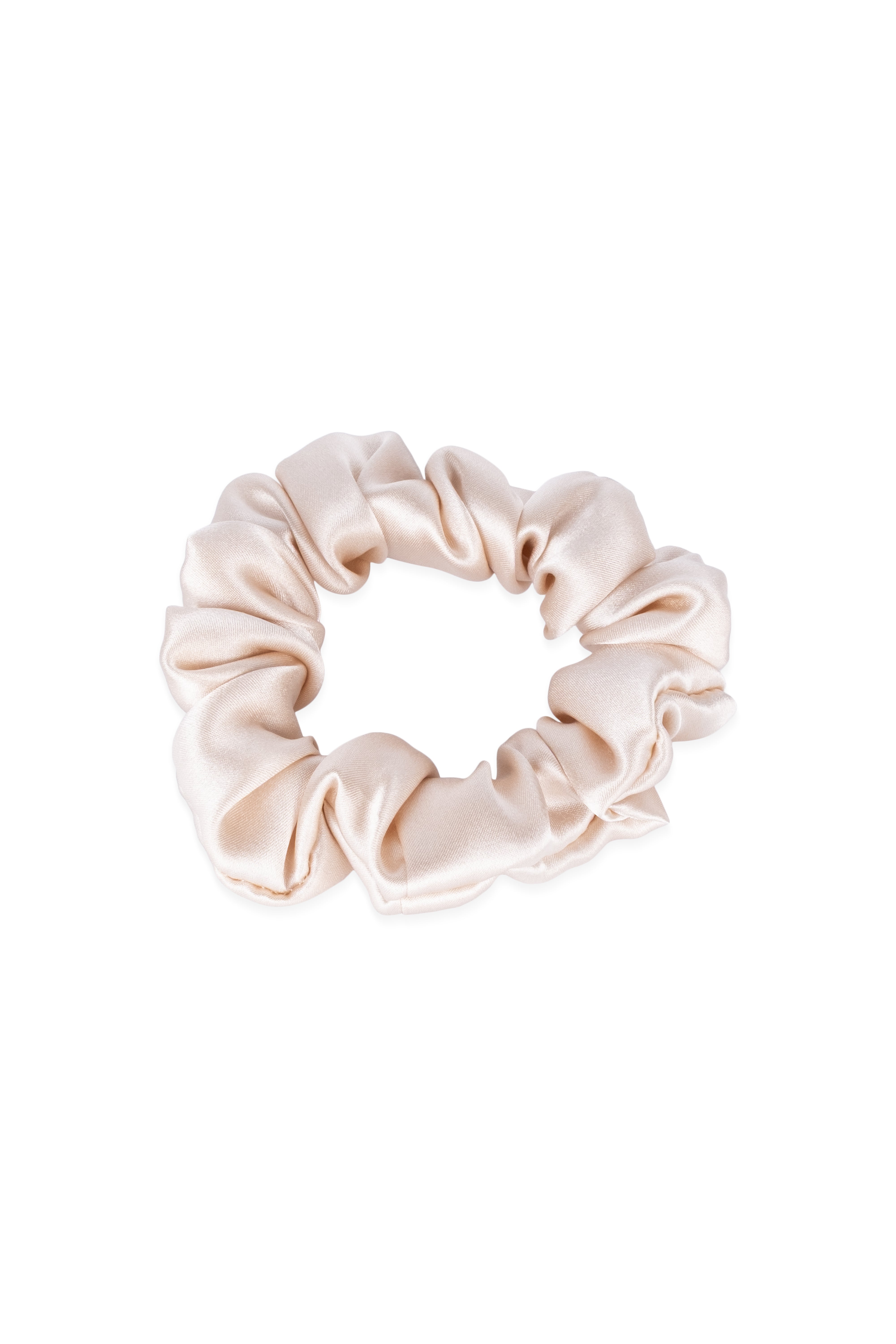 Bej Anabel Saf İpek Büyük Kurdeleli Toka