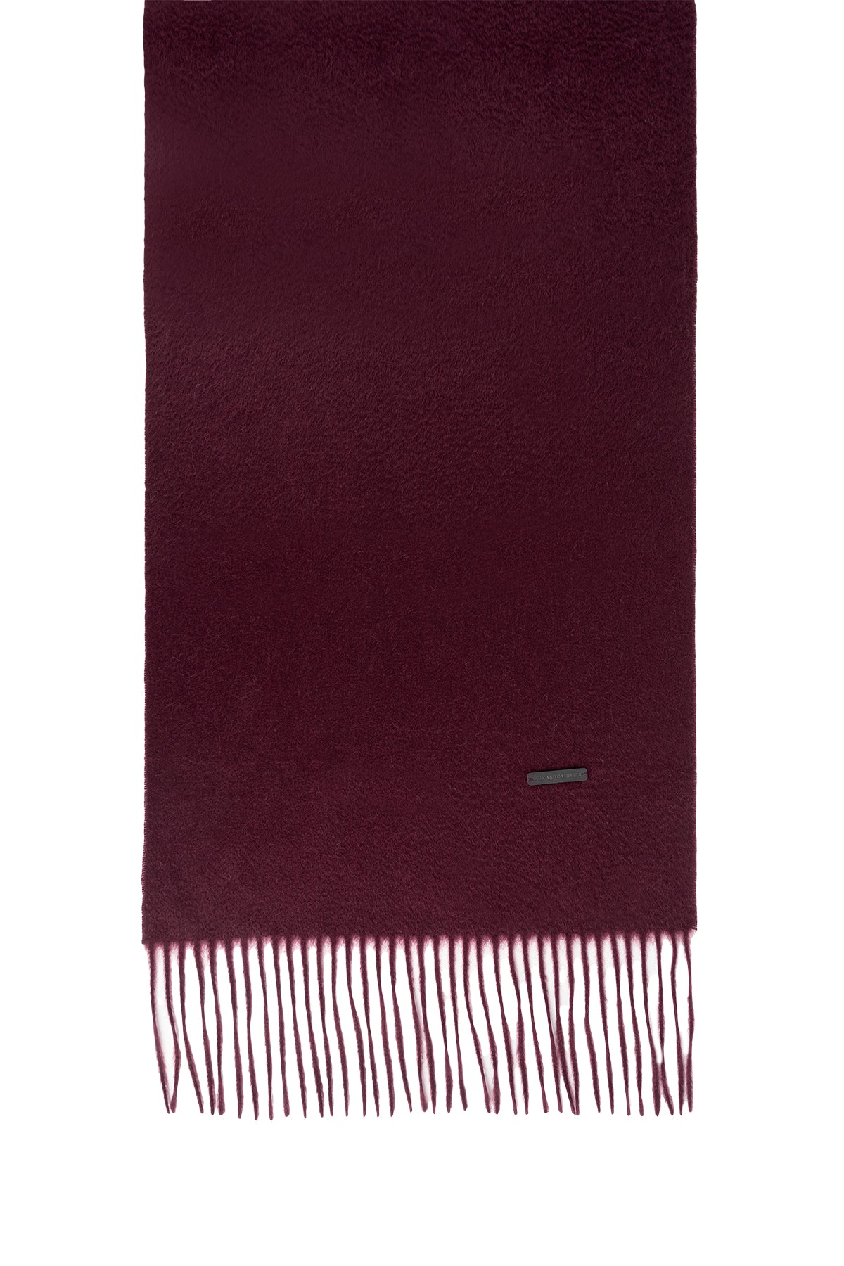 Bordo Patrick Saf Kaşmir Atkı 35x170 cm