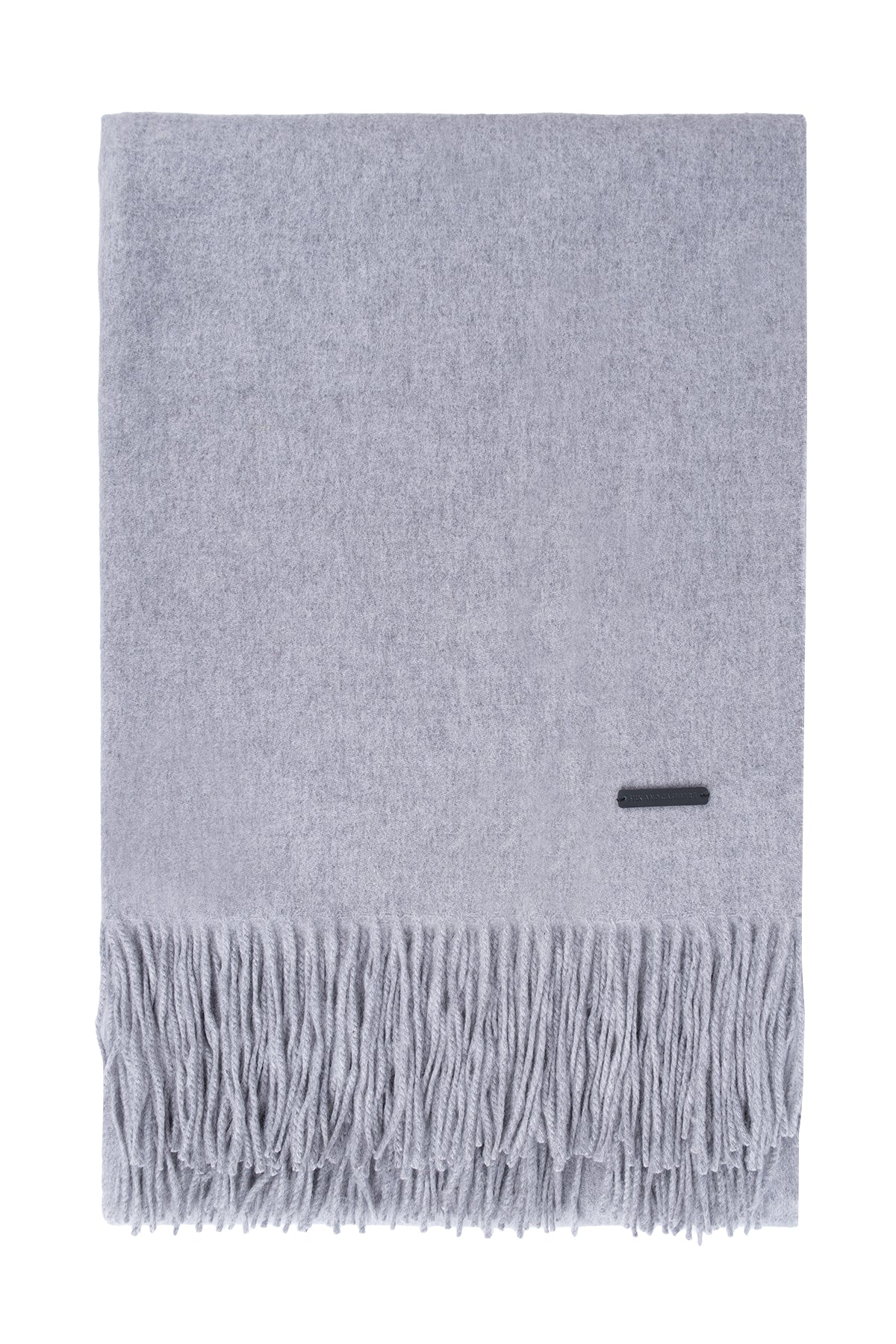 Açık Gri Rose Kaşmir Battaniye 127cm*165cm+10*2cm