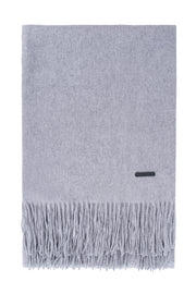 Açık Gri Rose Kaşmir Battaniye 127cm*165cm+10*2cm