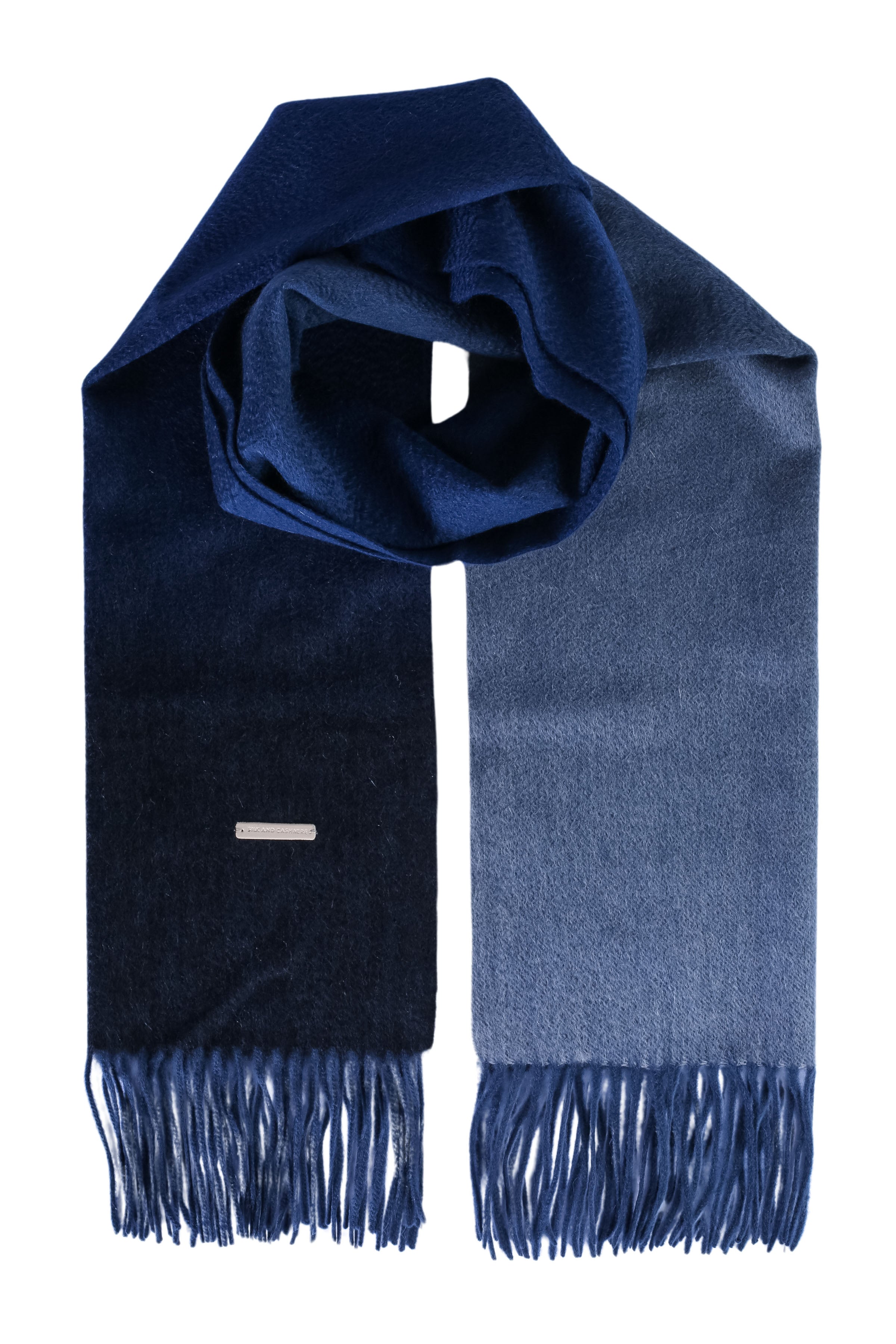 Gri Patrick Saf Kaşmir Atkı 180 x 30 cm