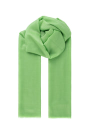 Açık Yeşil Larissa Saf Kaşmir Şal 100x230 cm