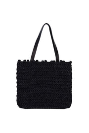 Siyah Nina Rafya Çanta 32x25x11cm