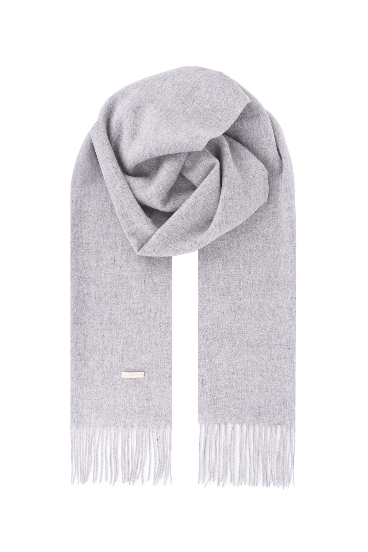 Açık Gri Copenhagen Saf Yün Atkı 40x200 cm