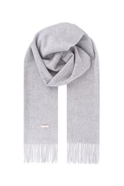 Açık Gri Copenhagen Saf Yün Atkı 40x200 cm