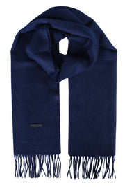 Lacivert Saf Kaşmir Patrick Atkı 170x35 cm