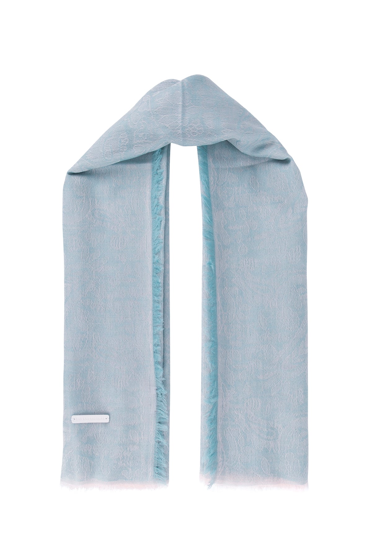 Yeşil Şal Desenli Şal 100x100 cm