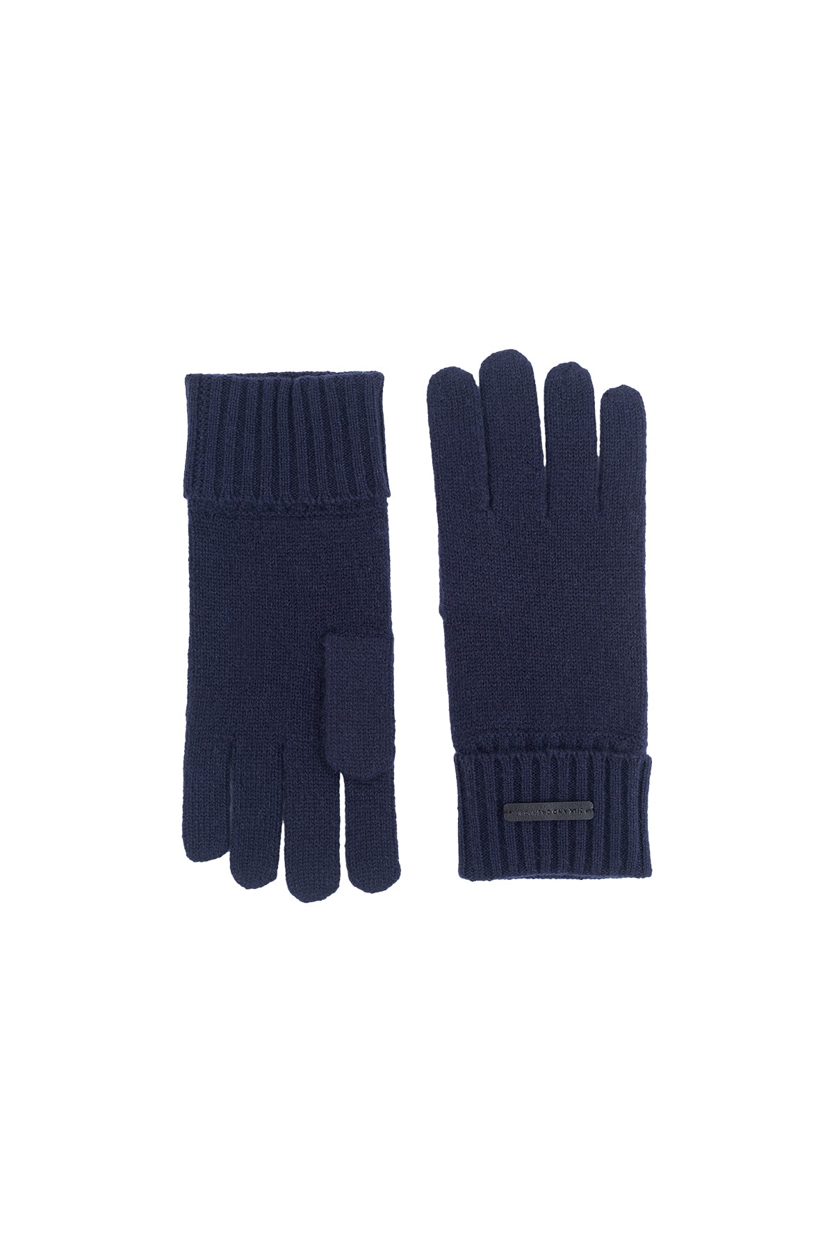 Lacivert Stockholm Saf Kaşmir Kadın Eldiven