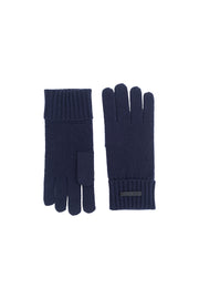 Lacivert Stockholm Saf Kaşmir Kadın Eldiven