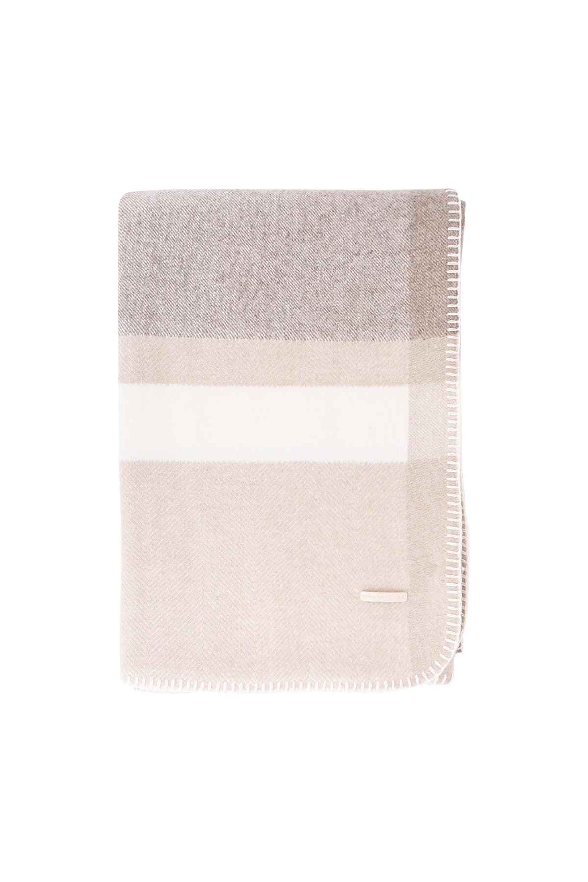 Açık Bej Laura Yün Battaniye 120x180 cm