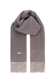 Vizon Bej Rose Saf Kaşmir Çift Taraflı Şal 70x190 cm