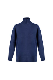 Lacivert Martha Yün Kaşmir Kazak