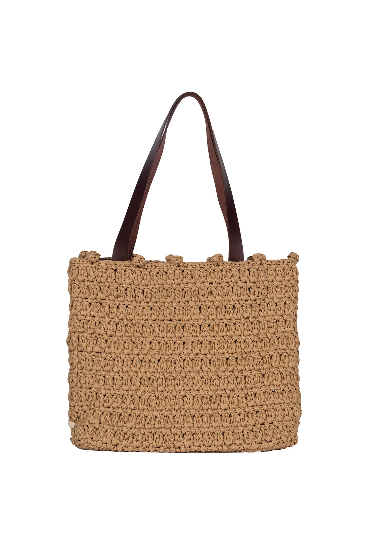 Bej Nina Rafya Çanta 32x25x11cm