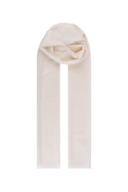 Beyaz Larissa Saf Kaşmir Şal 100x230 cm