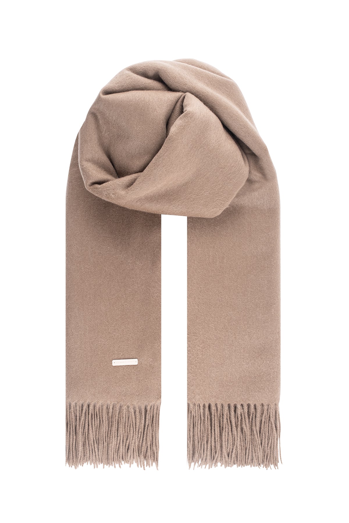 Bej Saf Kaşmir Battaniye / Şal 127x165 cm