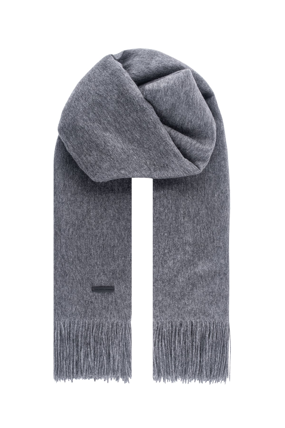 Gri Saf Kaşmir Battaniye / Şal 127x165 cm