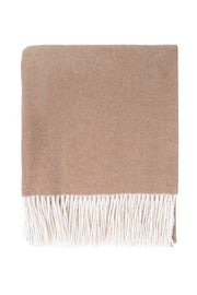 Vizon Saf Kaşmir Battaniye127cm*153cm+10cm*2cm