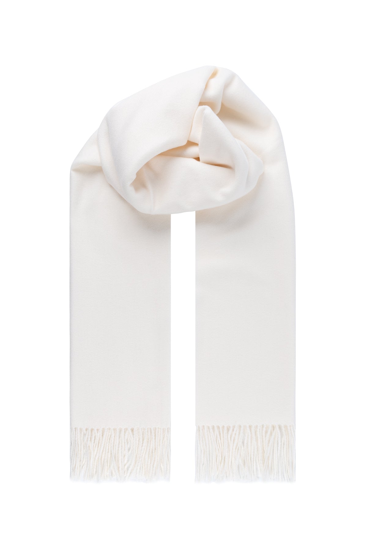 Beyaz Clementine Şal 70x200 cm