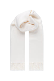 Beyaz Clementine Şal 70x200 cm