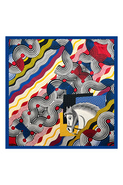 Vizon Laila Saf İpek Roma Küçük Eşarp 50x50 cm