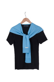 Mint Lilly Saf Kaşmir Kazak Atkı