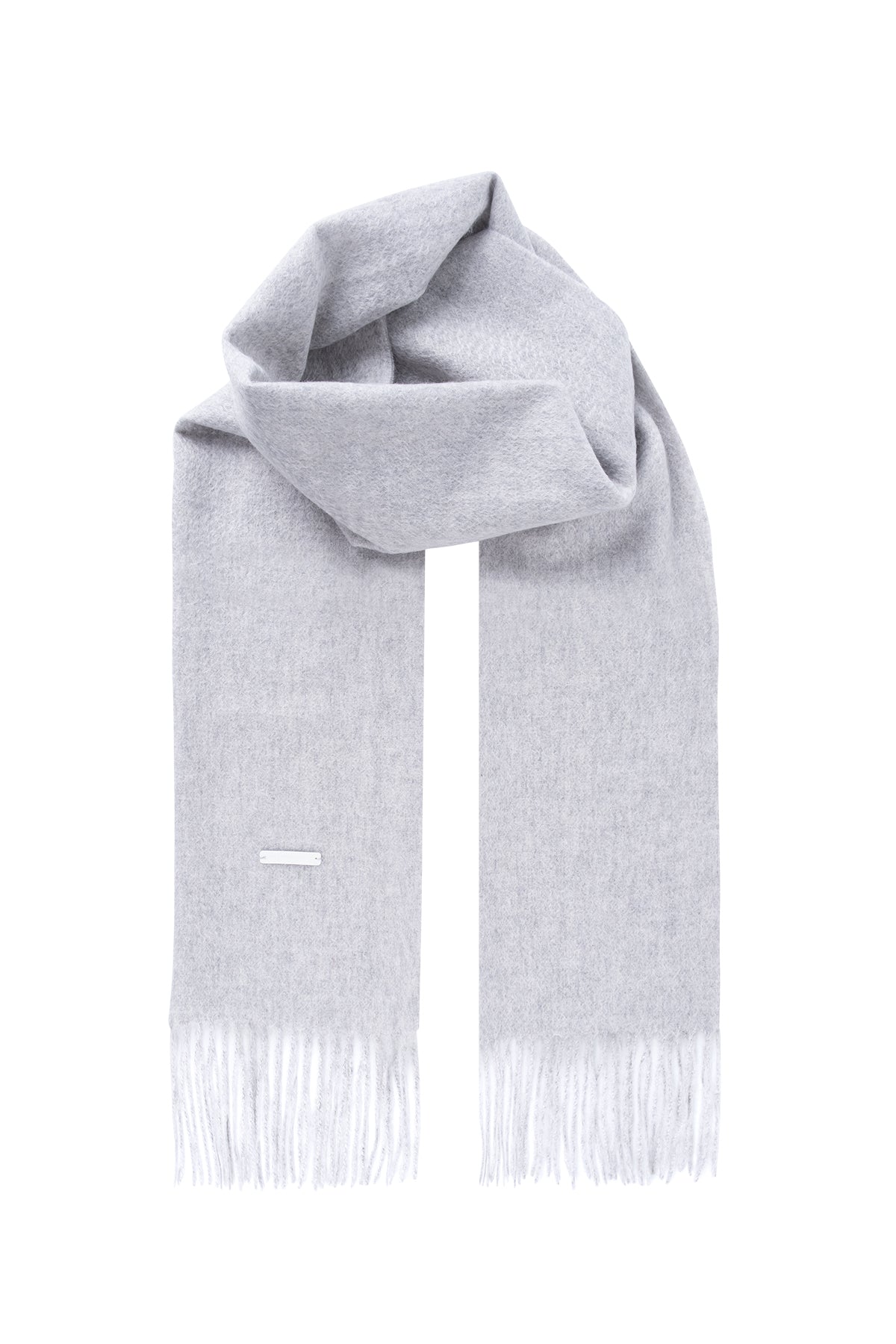 Açık Gri Patrick Saf Kaşmir Atkı 35x170 cm