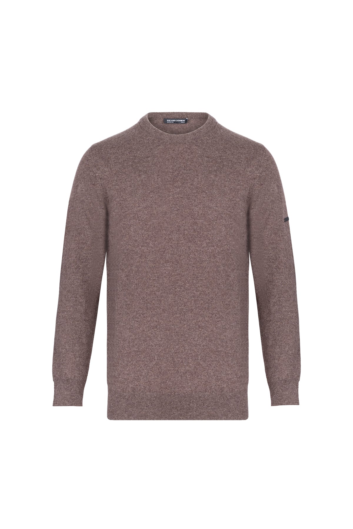 Vizon Saf Kaşmir Yuvarlak Yaka Erkek Kazak